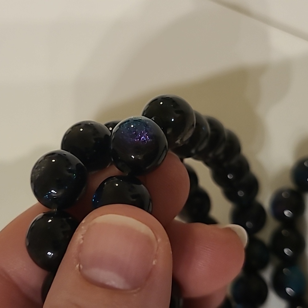 Handcrafted Beaded Stretch Bracelet - Picture 4 of 5
